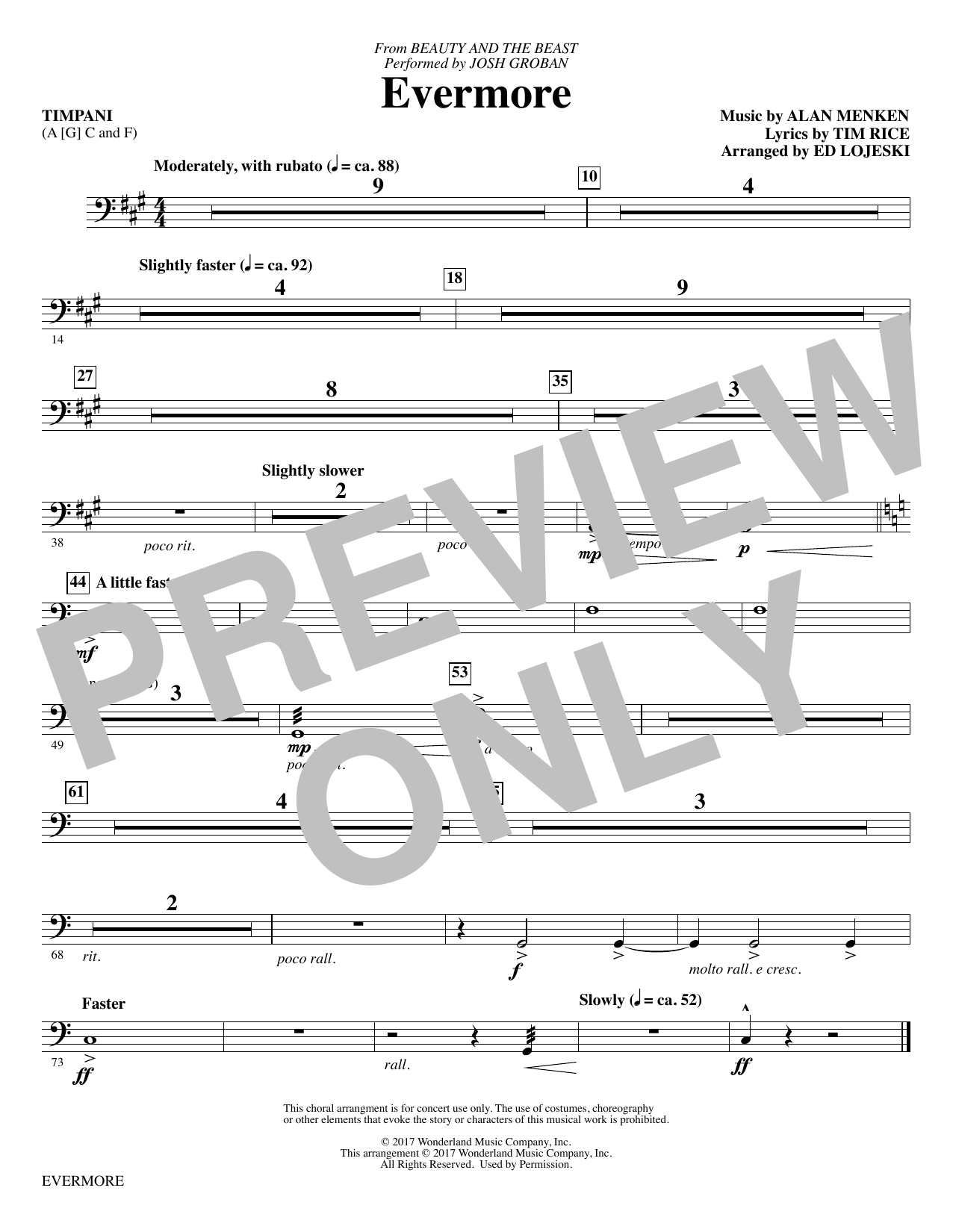 Learn to play Ed Lojeski Evermore - Timpani sheet music for Choir Instrumental Pak in minutes. Ed Lojeski Evermore - Timpani sheet music notes and chords. Download Printable PDF.