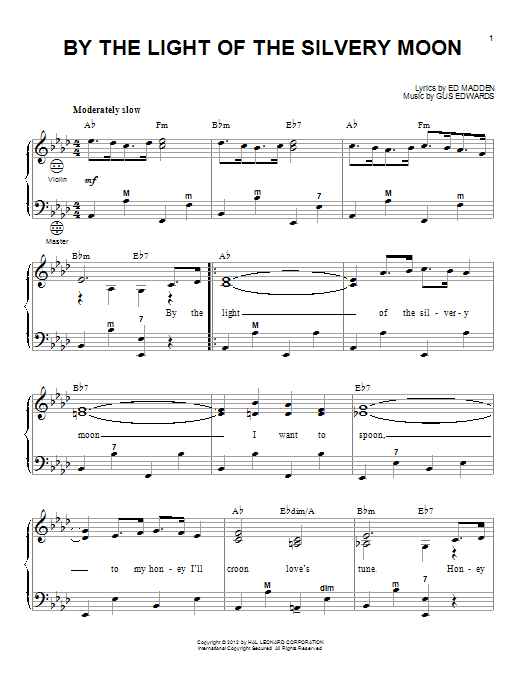 Learn to play Gary Meisner By The Light Of The Silvery Moon sheet music for Accordion in minutes. Price: 7.8900$ Gary Meisner By The Light Of The Silvery Moon sheet music notes and chords arranged for Accordion