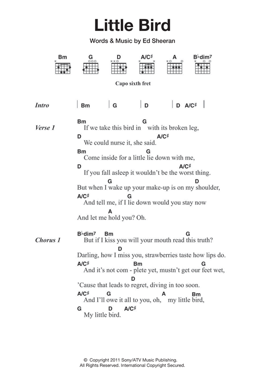 three little birds guitar chords