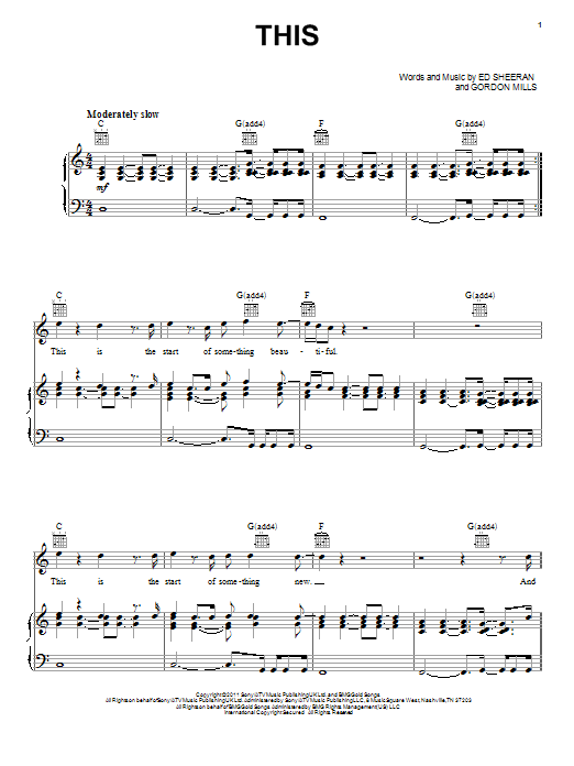 Ed Sheeran This sheet music notes and chords. Download Printable PDF.