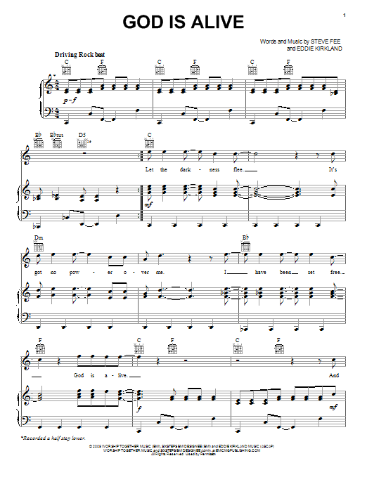 Eddie Kirkland God Is Alive sheet music notes and chords. Download Printable PDF.