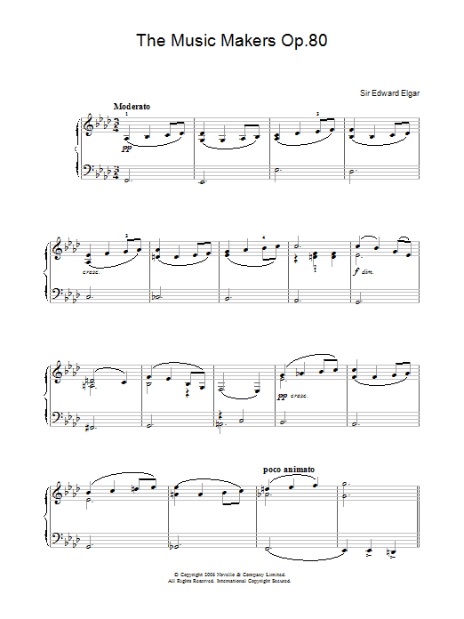 Edward Elgar The Music Makers Op. 80 sheet music notes and chords. Download Printable PDF.