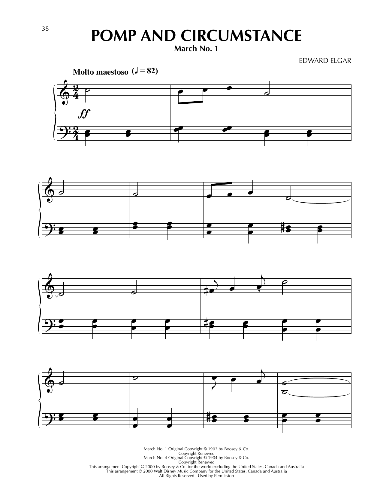 Learn to play Edward Elgar Pomp And Circumstance (from Fantasia 2000) sheet music for Easy Piano in minutes. Price: 6.9900$ Edward Elgar Pomp And Circumstance (from Fantasia 2000) sheet music notes and chords arranged for Easy Piano
