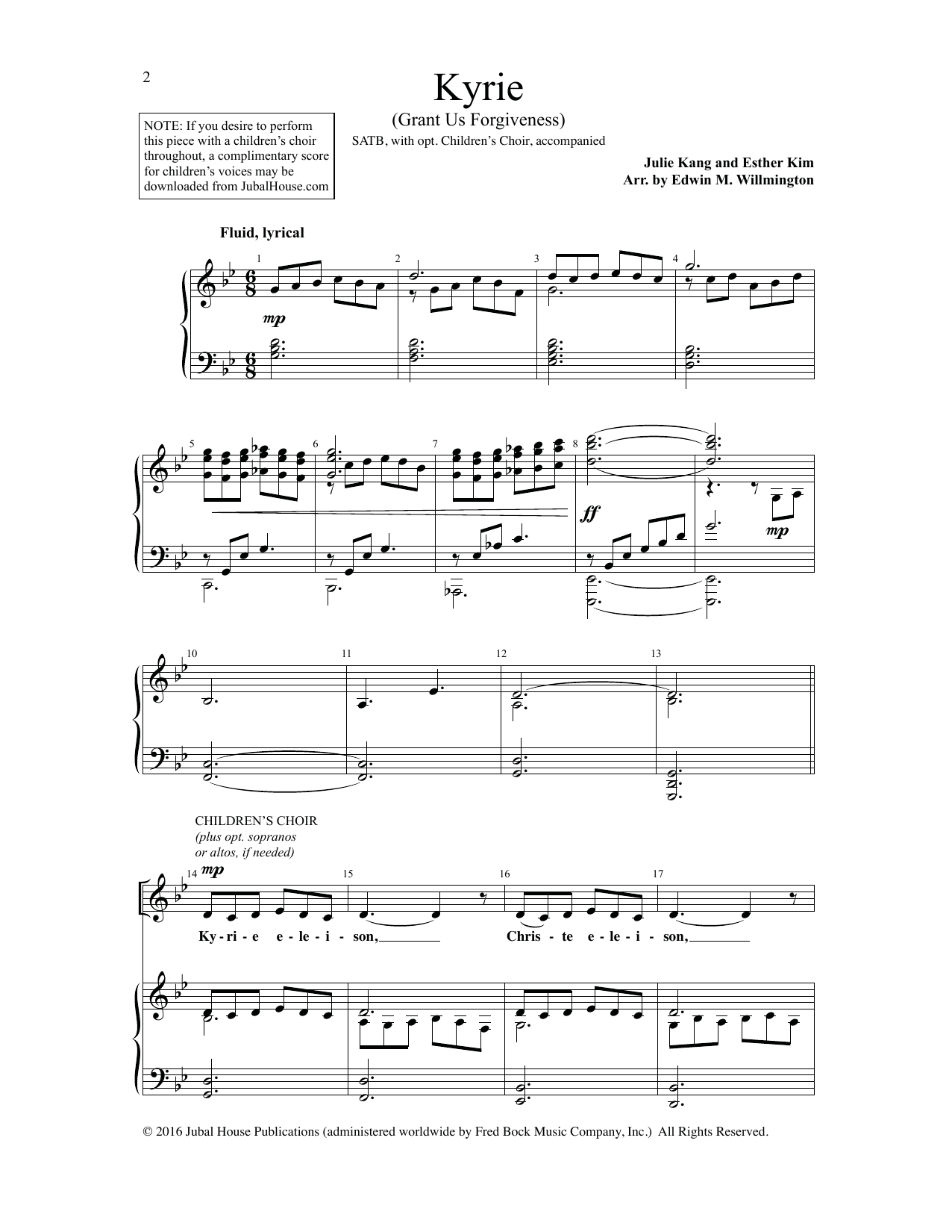 Edwin M. Willmington Kyrie sheet music notes and chords. Download Printable PDF.