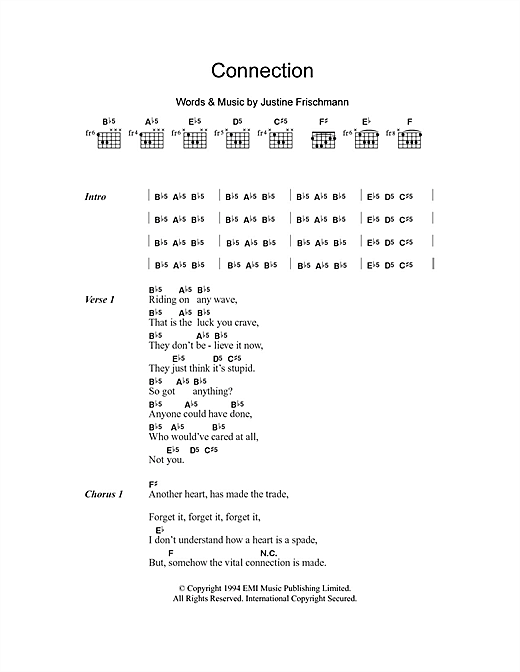 Elastica Connection sheet music notes and chords. Download Printable PDF.