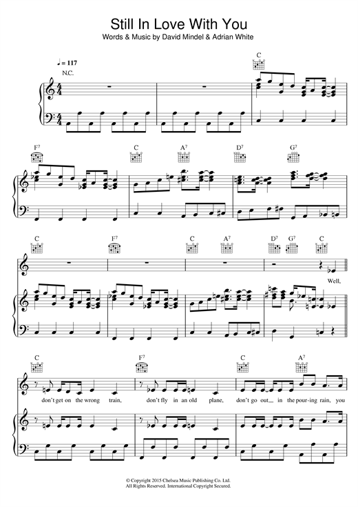 Electro Velvet Still In Love With You sheet music notes and chords. Download Printable PDF.