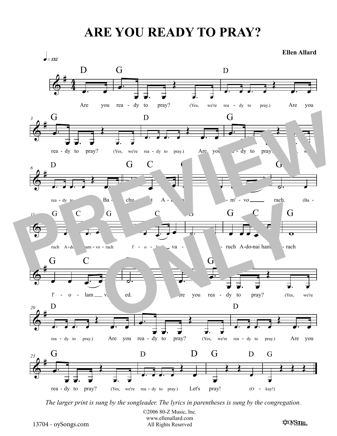 Learn to play Ellen Allard Are You Ready To Pray sheet music for Lead Sheet / Fake Book in minutes. Price: 5.9900$ Ellen Allard Are You Ready To Pray sheet music notes and chords arranged for Lead Sheet / Fake Book