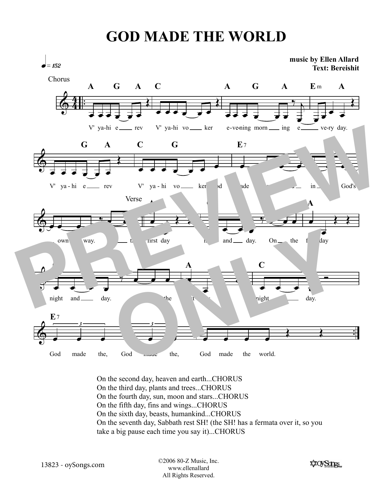 Learn to play Ellen Allard God Made The World sheet music for Lead Sheet / Fake Book in minutes. Price: 5.9900$ Ellen Allard God Made The World sheet music notes and chords arranged for Lead Sheet / Fake Book