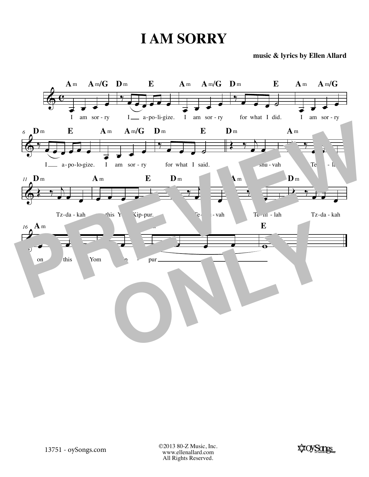 Learn to play Ellen Allard I Am Sorry sheet music for Lead Sheet / Fake Book in minutes. Price: 5.9900$ Ellen Allard I Am Sorry sheet music notes and chords arranged for Lead Sheet / Fake Book