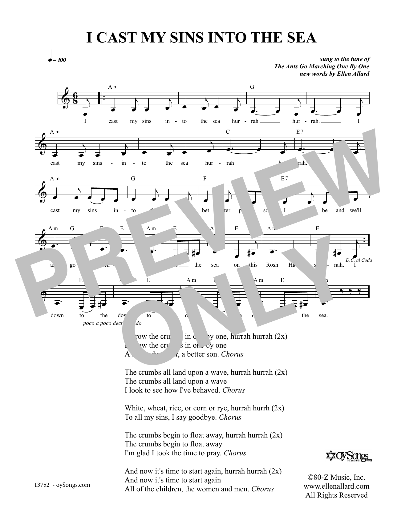 Learn to play Ellen Allard I Cast My Sins Into The Sea sheet music for Lead Sheet / Fake Book in minutes. Price: 5.9900$ Ellen Allard I Cast My Sins Into The Sea sheet music notes and chords arranged for Lead Sheet / Fake Book