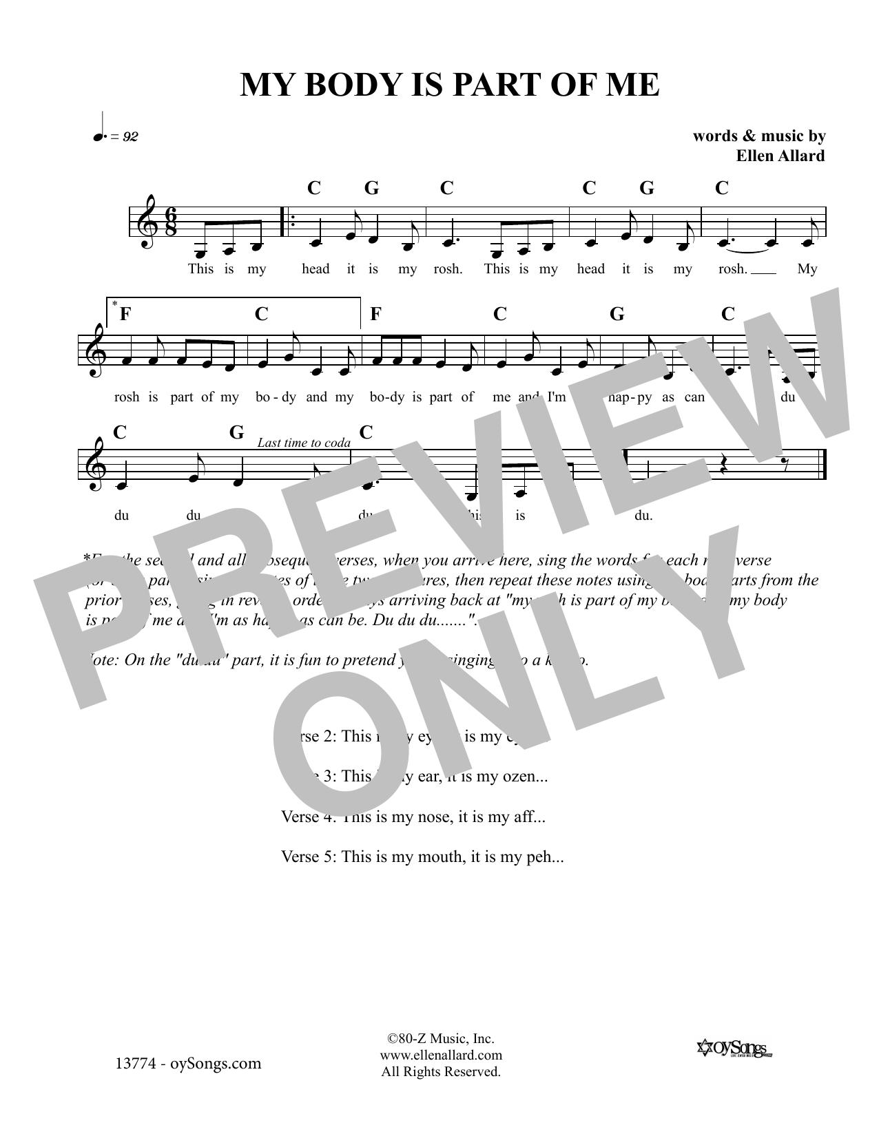 Learn to play Ellen Allard My Body Is Part Of Me sheet music for Lead Sheet / Fake Book in minutes. Price: 5.9900$ Ellen Allard My Body Is Part Of Me sheet music notes and chords arranged for Lead Sheet / Fake Book