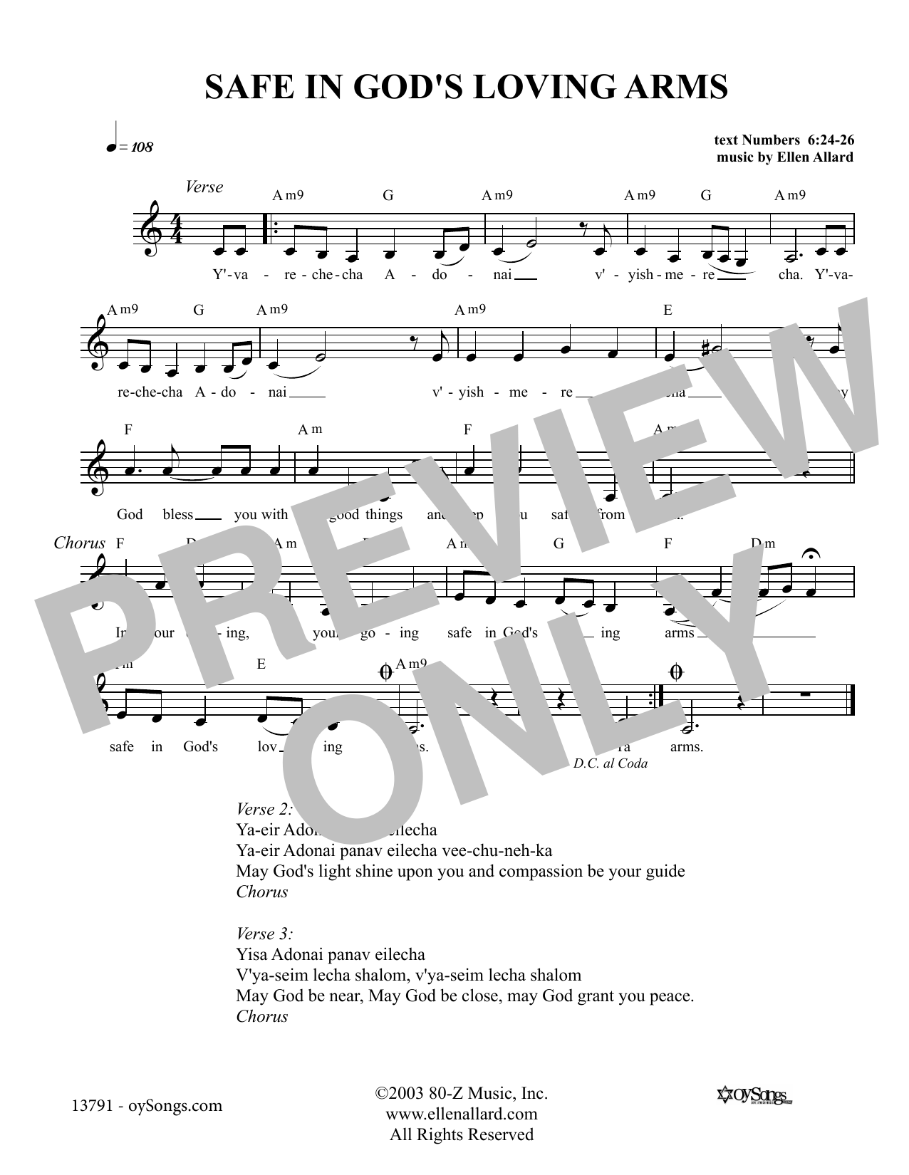 Learn to play Ellen Allard Safe In God's Loving Arms sheet music for Lead Sheet / Fake Book in minutes. Ellen Allard Safe In God's Loving Arms sheet music notes and chords. Download Printable PDF.