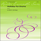 Download or print Elliot A. Del Borgo Holiday For Drums - Percussion 3 Sheet Music Printable PDF 2-page score for Christmas / arranged Percussion Ensemble SKU: 343585.