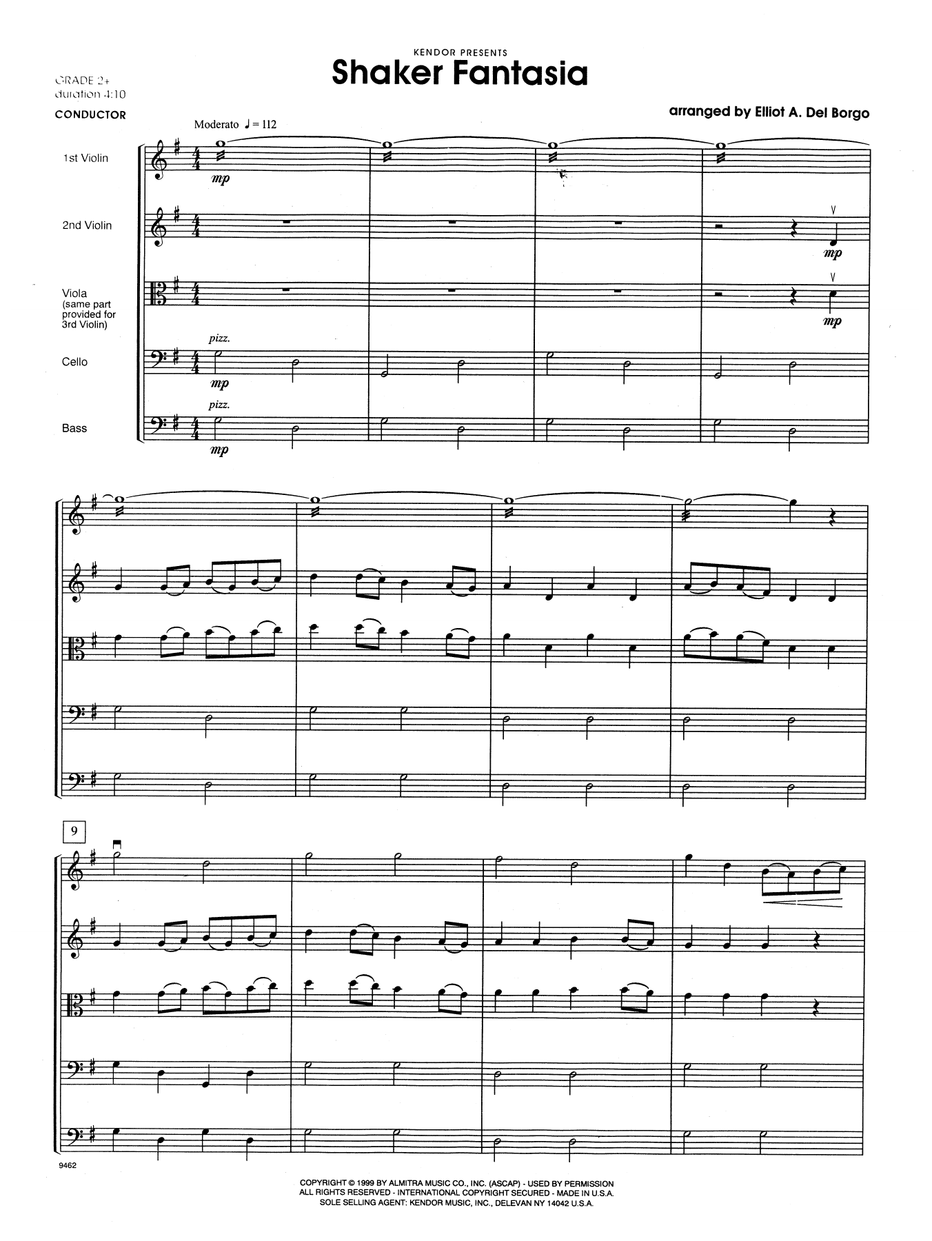 Learn to play Elliot A. Del Borgo Shaker Fantasia - Full Score sheet music for Orchestra in minutes. Elliot A. Del Borgo Shaker Fantasia - Full Score sheet music notes and chords. Download Printable PDF.