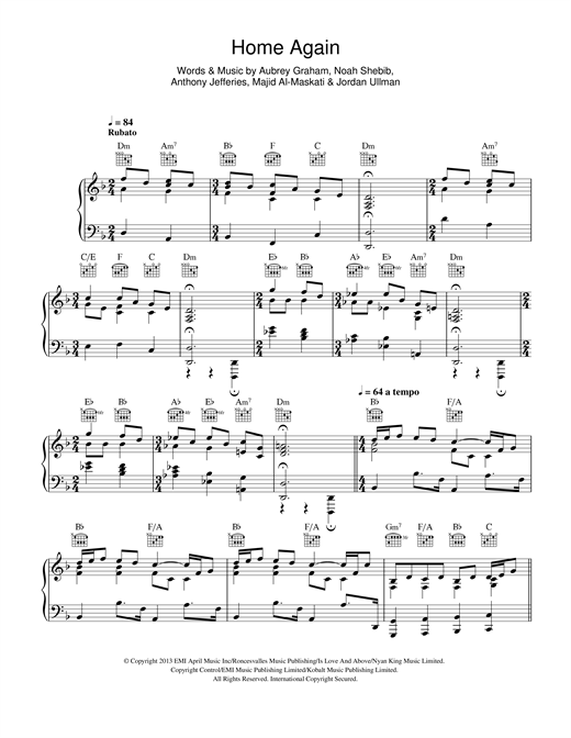 Elton John Home Again sheet music notes and chords. Download Printable PDF.