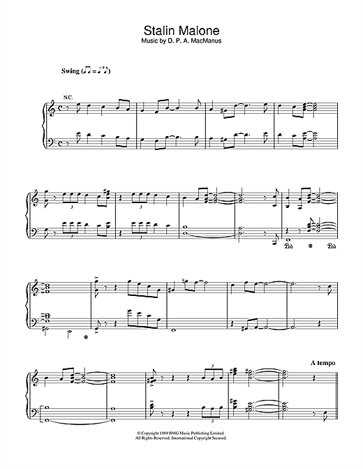 Learn to play Elvis Costello Stalin Malone sheet music for Piano Solo in minutes. Elvis Costello Stalin Malone sheet music notes and chords