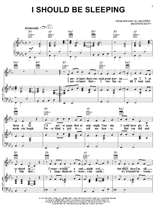 Emerson Drive I Should Be Sleeping sheet music notes and chords. Download Printable PDF.