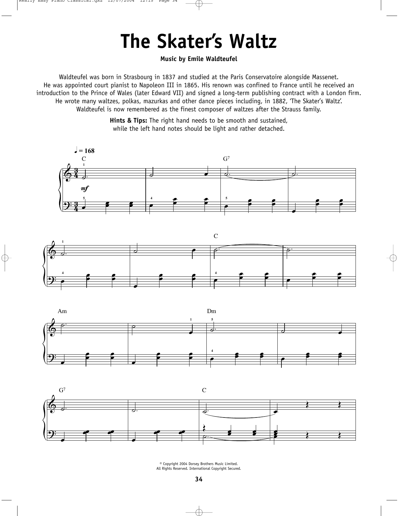 Emile Waldteufel The Skaters Waltz sheet music notes and chords. Download Printable PDF.