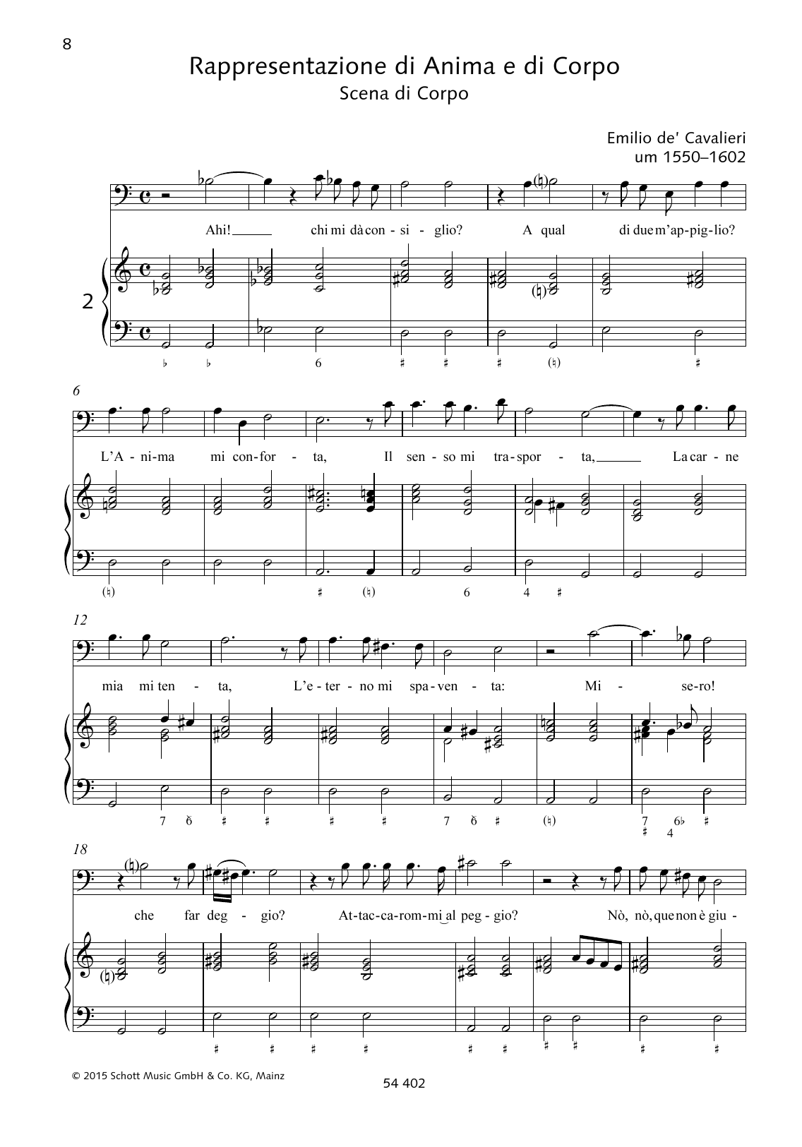 Learn to play Emilio de Cavalieri Ahi! Chi mi dà consiglio sheet music for Piano & Vocal in minutes. Price: 6.9900$ Emilio de Cavalieri Ahi! Chi mi dà consiglio sheet music notes and chords arranged for Piano & Vocal