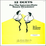 Download or print Emilson 12 Duets For The Intermediate Snare Drummer Sheet Music Printable PDF 25-page score for Concert / arranged Percussion Ensemble SKU: 124963.