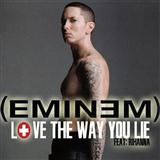 Download or print Eminem Love The Way You Lie (feat. Rihanna) Sheet Music Printable PDF 7-page score for Pop / arranged Piano, Vocal & Guitar Chords (Right-Hand Melody) SKU: 103128