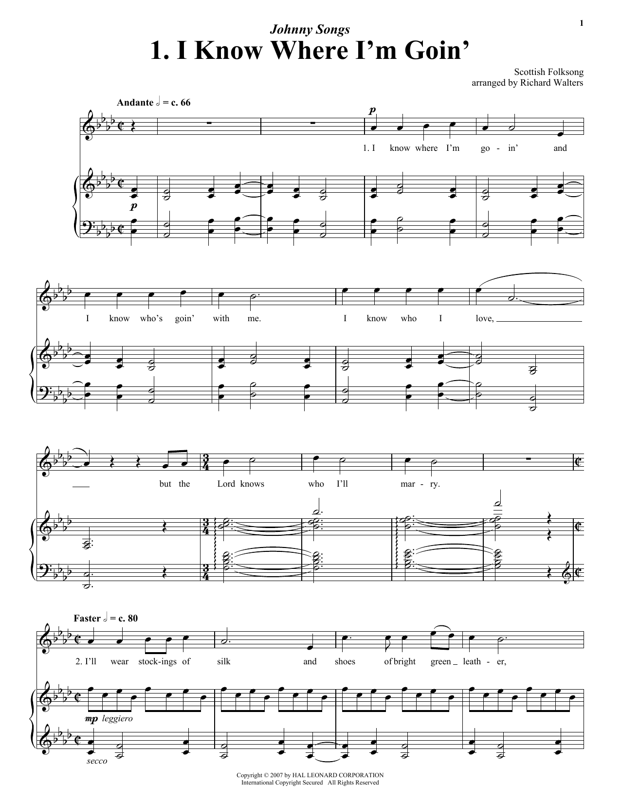 Learn to play Traditional English I Know Where I'm Goin' sheet music for Piano, Vocal & Guitar (Right-Hand Melody) in minutes. Traditional English I Know Where I'm Goin' sheet music notes and chords. Download Printable PDF.