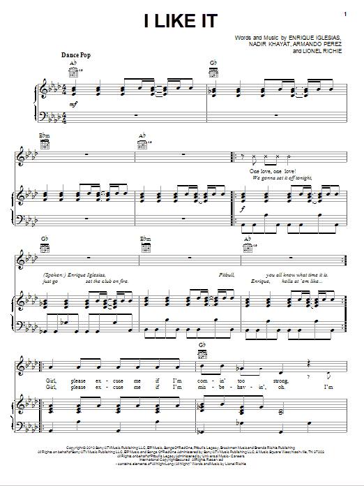 fresh sheet music