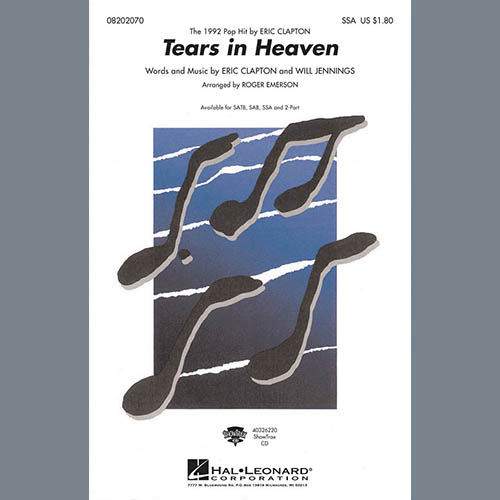 Eric Clapton Tears In Heaven (arr. Roger Emerson) Profile Image