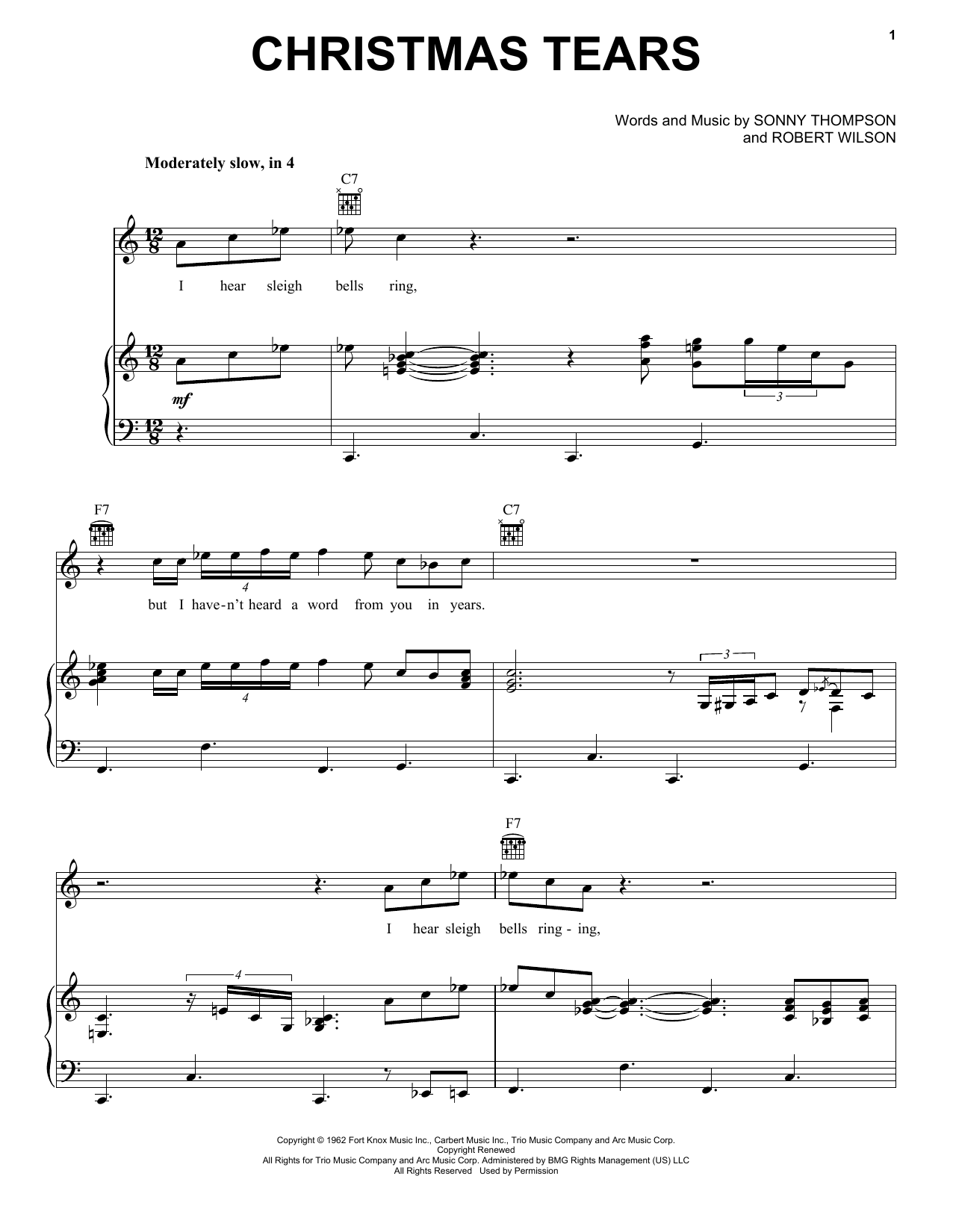 Eric Clapton Christmas Tears sheet music notes and chords. Download Printable PDF.