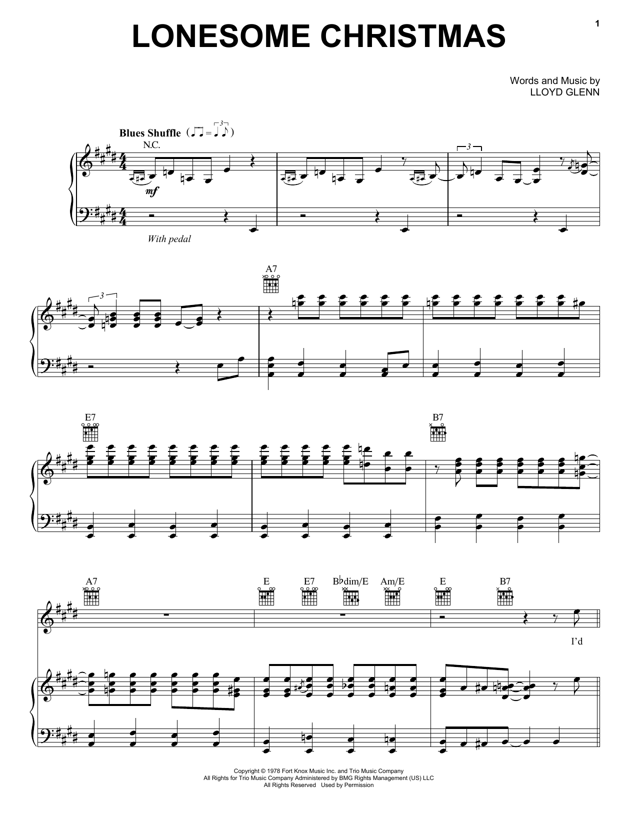 Eric Clapton Lonesome Christmas sheet music notes and chords. Download Printable PDF.