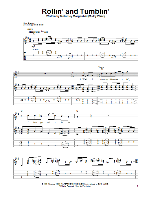 Learn to play Eric Clapton Rollin' And Tumblin' sheet music for Guitar Tab (Single Guitar) in minutes. Eric Clapton Rollin' And Tumblin' sheet music notes and chords. Download Printable PDF.