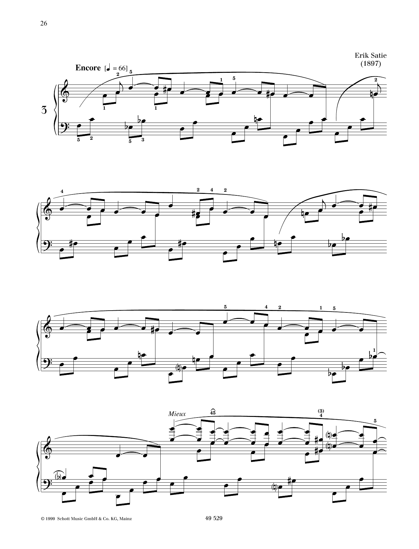 Learn to play Erik Satie Danse de travers No. 3 sheet music for Piano Solo in minutes. Price: 6.9900$ Erik Satie Danse de travers No. 3 sheet music notes and chords arranged for Piano Solo