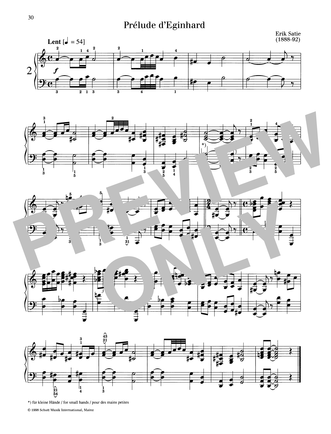 Learn to play Erik Satie Prelude d'Eginhard sheet music for Piano Solo in minutes. Price: 6.9900$ Erik Satie Prelude d'Eginhard sheet music notes and chords arranged for Piano Solo