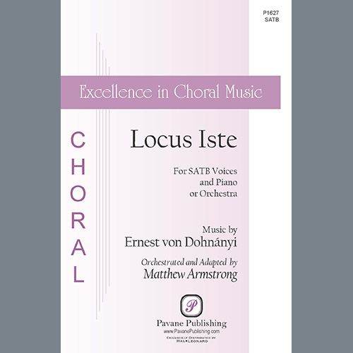 Ernest von Dohnányi Locus Iste (Blessed God) (Graduale #4, from Opus 3) (adapted by Matthew Armstron Profile Image