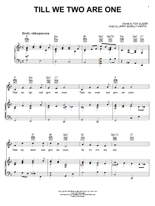 Ernest Tubb Till We Two Are One sheet music notes and chords. Download Printable PDF.