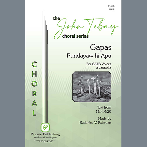 Easily Download Eudenice V. Palaruan Printable PDF piano music notes, guitar tabs for SATB Choir. Transpose or transcribe this score in no time - Learn how to play song progression.