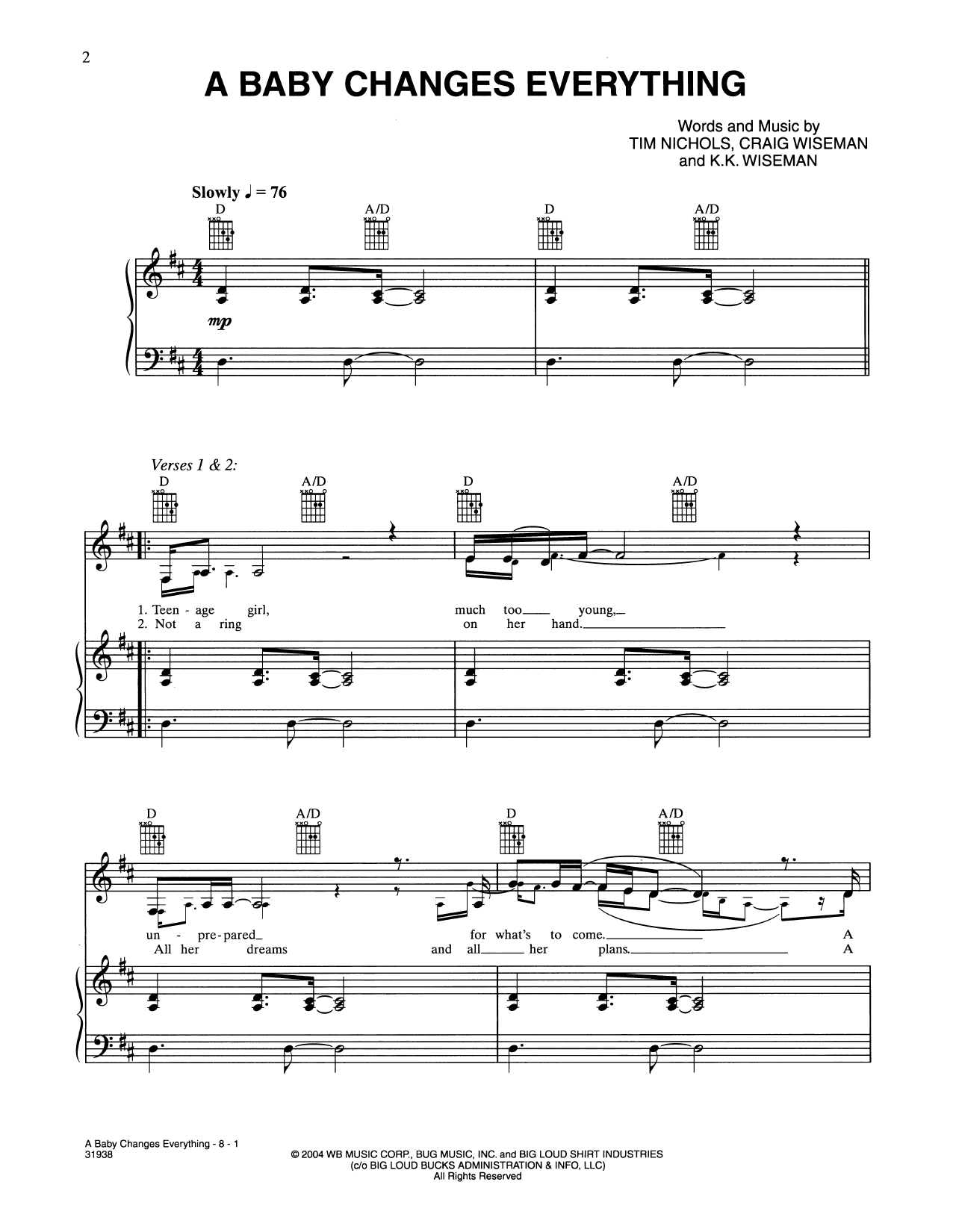 Faith Hill A Baby Changes Everything Sheet Music Notes Chords Download Printable Pdf 470765 Score