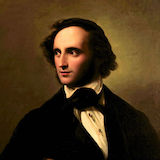 Download or print Felix Mendelssohn Bartholdy Venetian Gondola Song Sheet Music Printable PDF 2-page score for Classical / arranged Piano Solo SKU: 363600