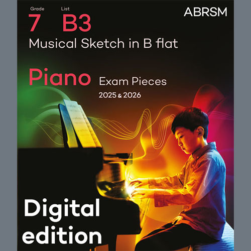 Felix Mendelssohn Musical Sketch in B flat (Grade 7, list B3, from the ABRSM Piano Syllabus 2025 & Profile Image