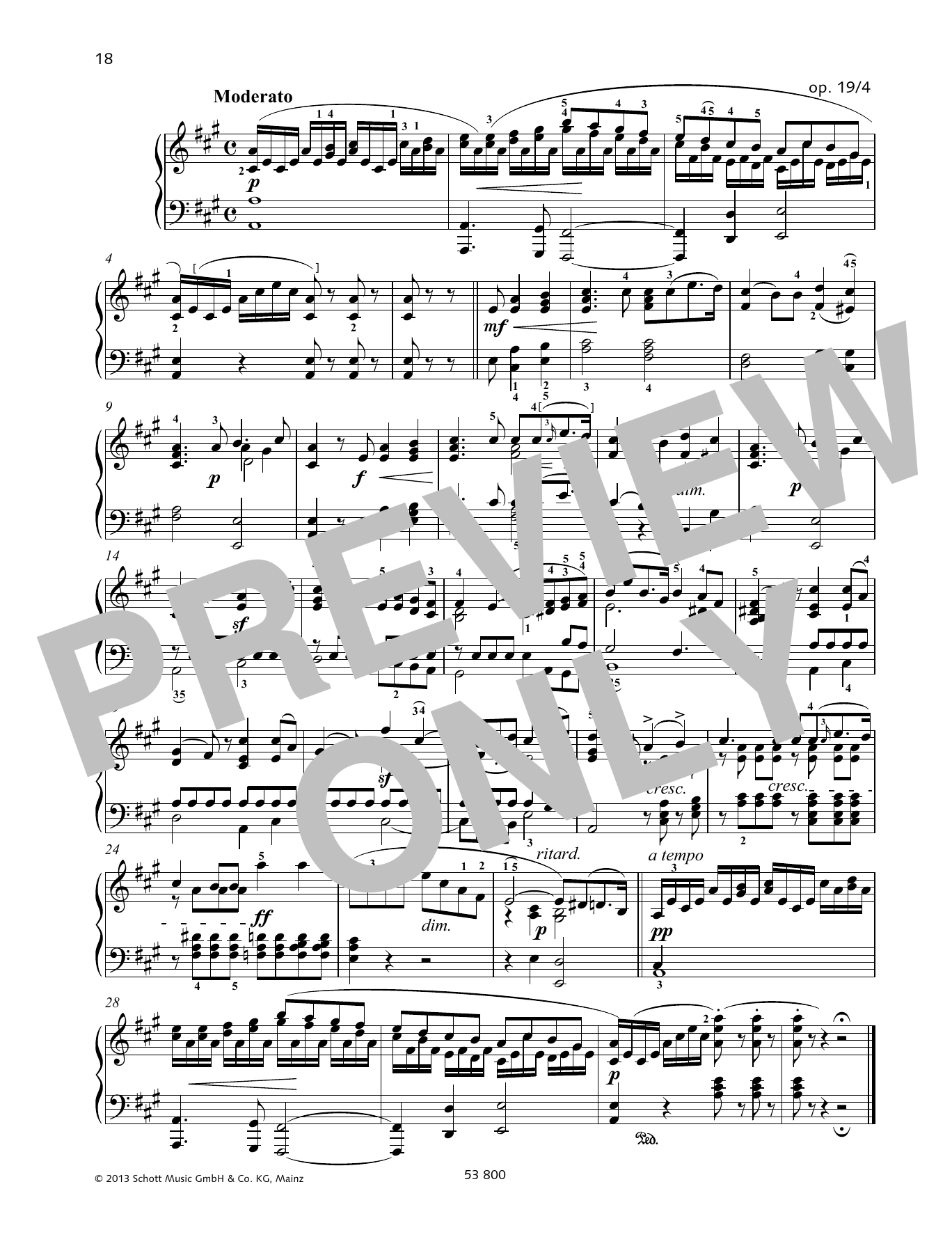 Felix Mendelssohn Bartholdy Moderato sheet music notes and chords. Download Printable PDF.