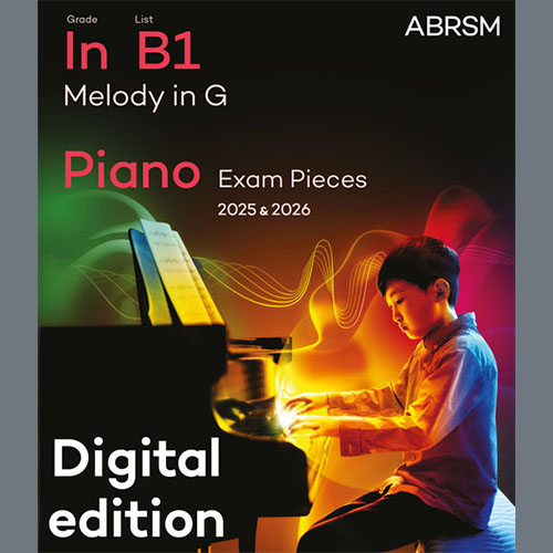 Ferdinand Beyer Melody in G (Grade Initial, list B1, from the ABRSM Piano Syllabus 2025 & 2026) Profile Image
