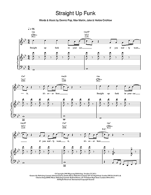 Preview Five Straight Up Funk Pop sheet music, notes and chords for Violin Solo, SKU: 17584 sheet music, piano notes, chords, guitar tabs, score, transpose, transcribe, how to play, guide, download, learn, tutorial, progression, song, artist, awards, billboard, mtv, vh1, tour, single, album, release