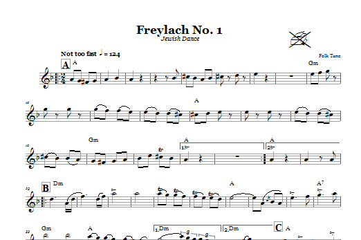Learn to play Folk Tune Freylach No. 1 (Jewish Dance) sheet music for Lead Sheet / Fake Book in minutes. Price: 5.9900$ Folk Tune Freylach No. 1 (Jewish Dance) sheet music notes and chords arranged for Lead Sheet / Fake Book