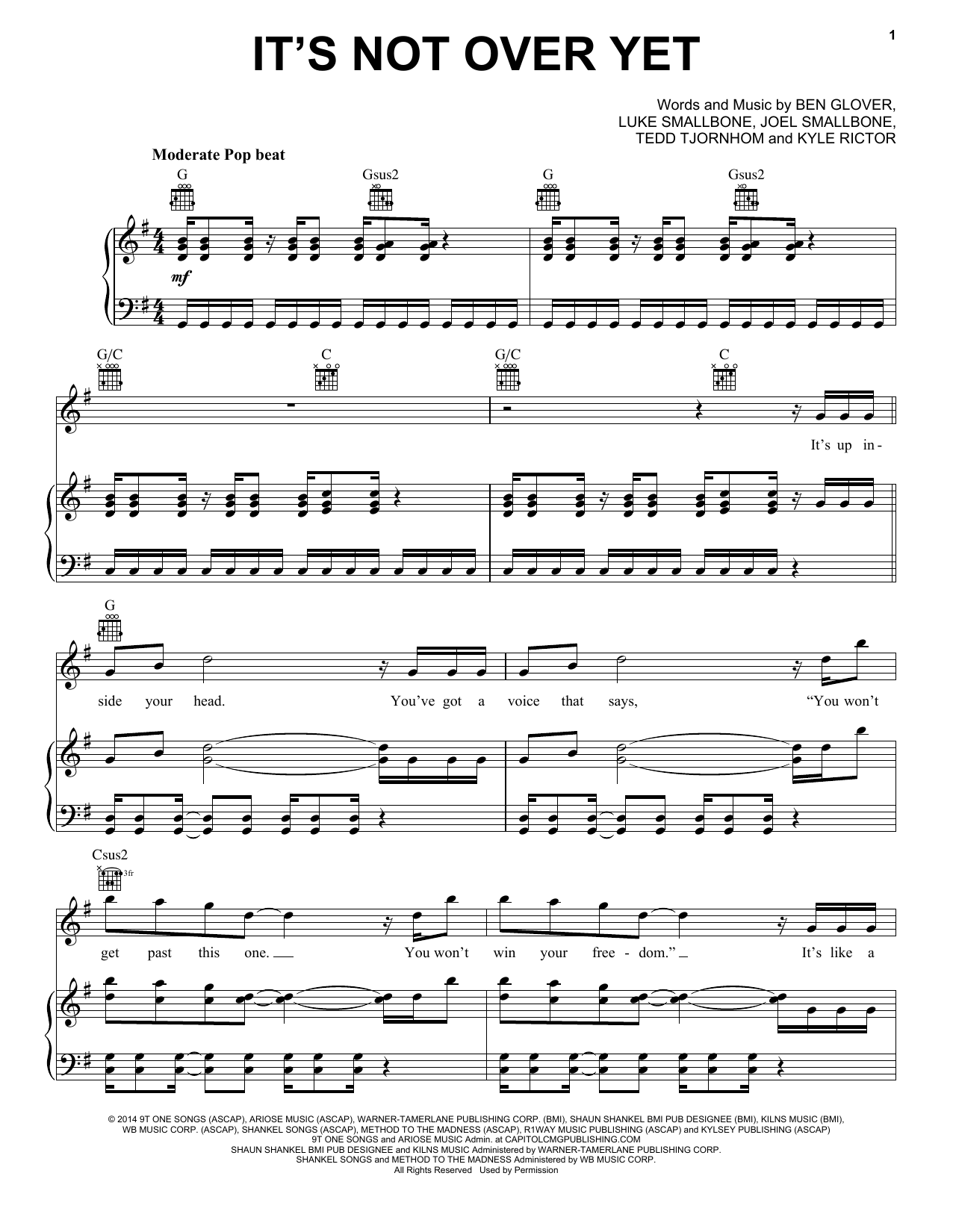 It Not Over Yet Chords For King And Country