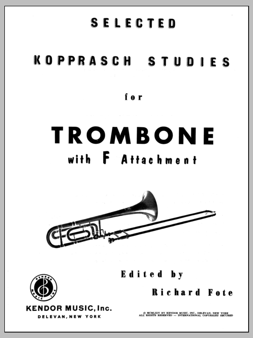 Learn to play Fote Selected Kopprasch Studies sheet music for Instrumental Method in minutes. Fote Selected Kopprasch Studies sheet music notes and chords. Download Printable PDF.