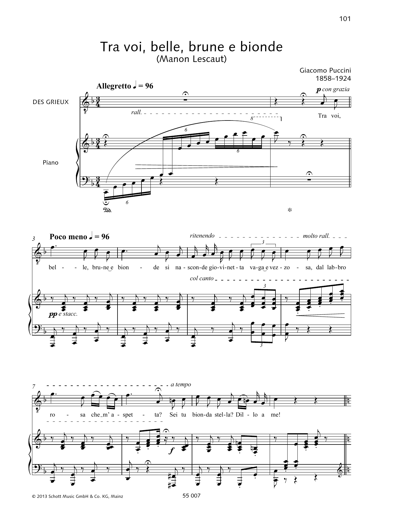 Learn to play Francesca Licciarda Tra voi, belle, brune e bionde sheet music for Piano & Vocal in minutes. Price: 6.9900$ Francesca Licciarda Tra voi, belle, brune e bionde sheet music notes and chords arranged for Piano & Vocal