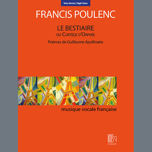 Francis Poulenc Le Bestiaire ou le Cortège d'Orphée (High Voice) Profile Image