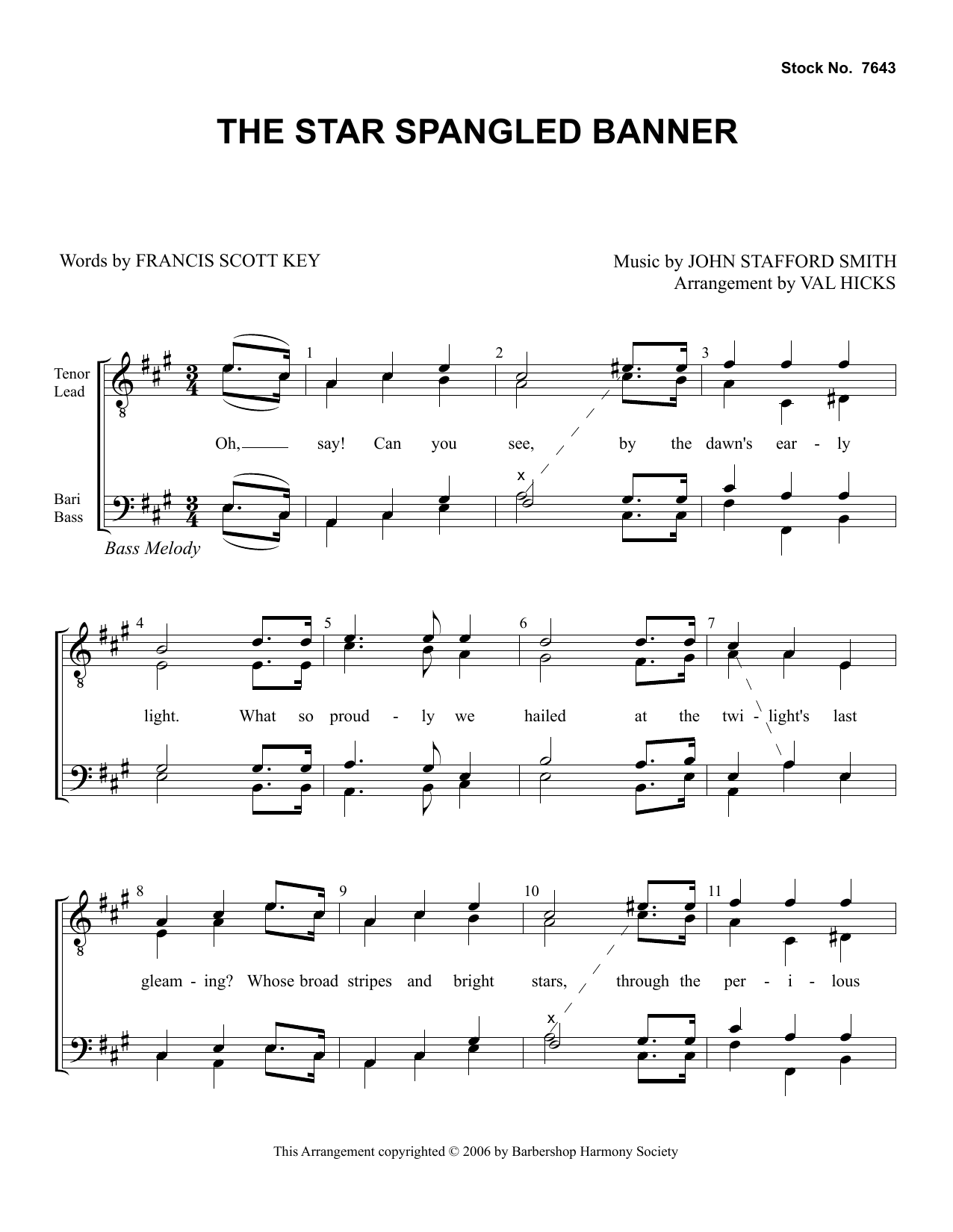 Learn to play Francis Scott Key Star Spangled Banner (arr. Val Hicks) sheet music for TTBB Choir in minutes. Price: 3.9900$ Francis Scott Key Star Spangled Banner (arr. Val Hicks) sheet music notes and chords arranged for TTBB Choir