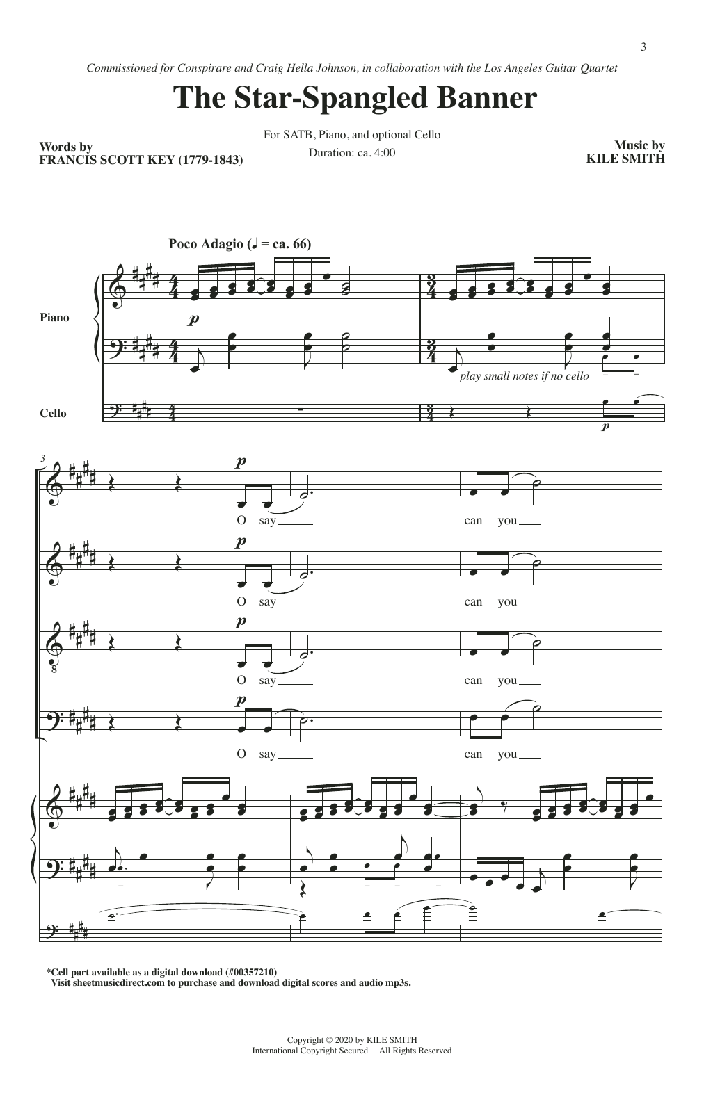 Learn to play Francis Scott Key and Kile Smith The Star-Spangled Banner sheet music for SATB Choir in minutes. Price: 3.9900$ Francis Scott Key and Kile Smith The Star-Spangled Banner sheet music notes and chords arranged for SATB Choir