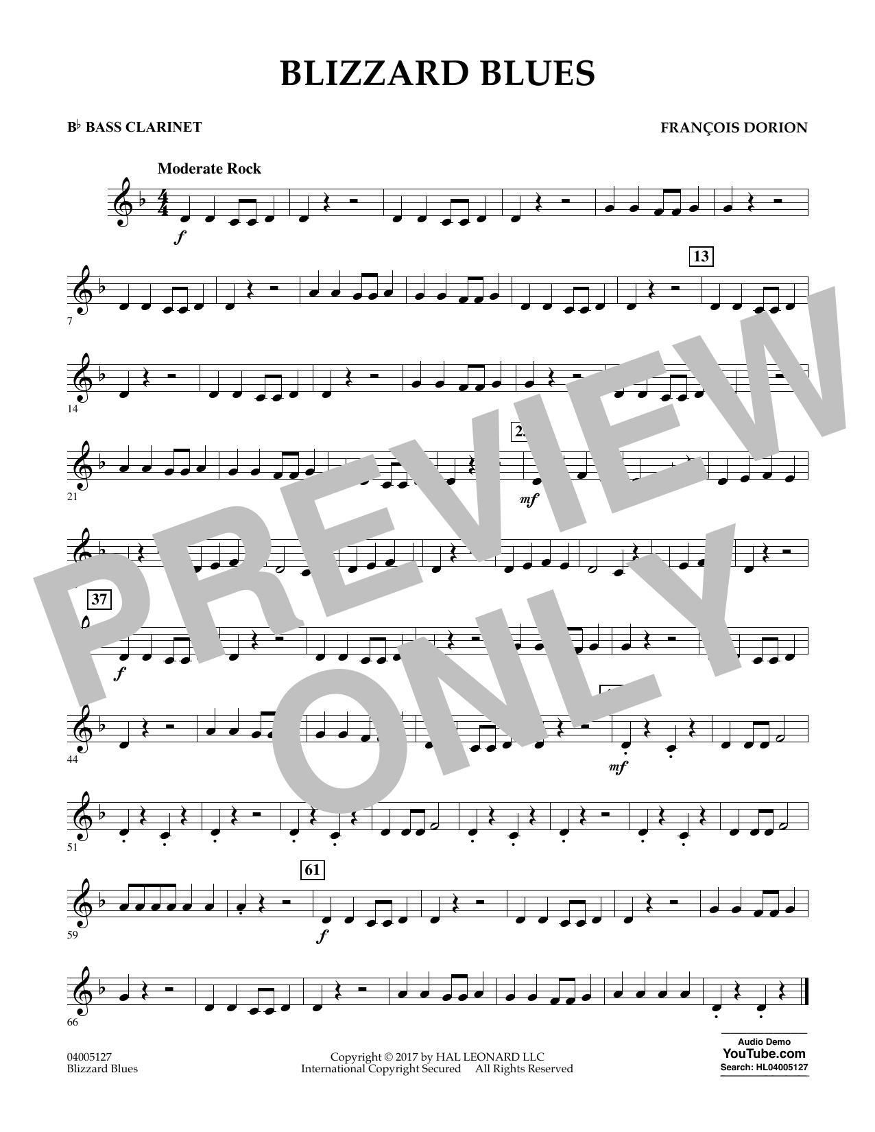 Learn to play Francois Dorion Blizzard Blues - Bb Bass Clarinet sheet music for Concert Band in minutes. Francois Dorion Blizzard Blues - Bb Bass Clarinet sheet music notes and chords. Download Printable PDF.